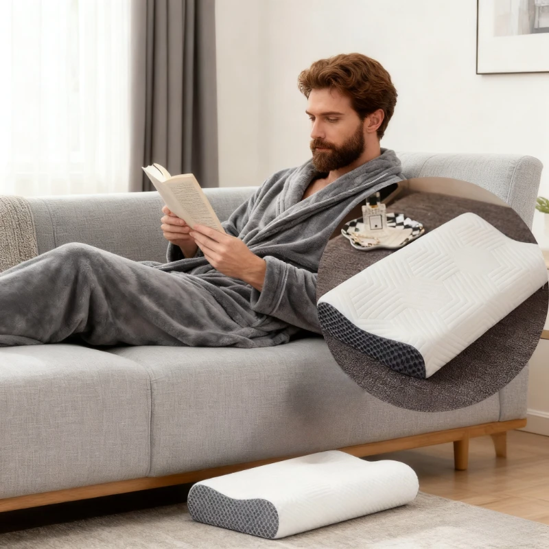 

1pc Neck Pillow for Sleeping- Breathable Polyester, Fits Side/Back/Stomach Sleepers, Neck & Shoulder,Christmas gift