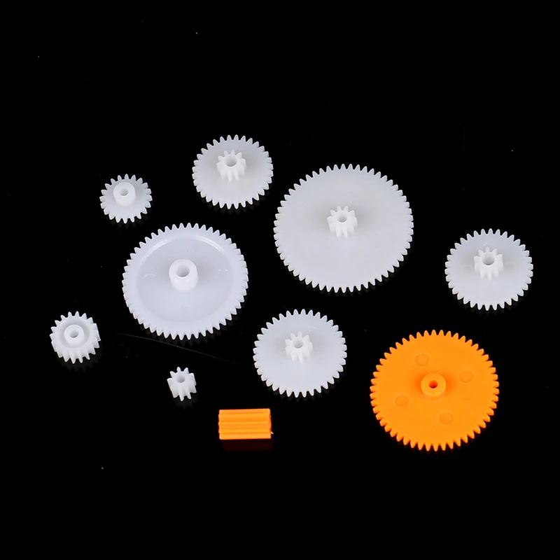 200PCS Mixed Plastic Gear Bag Motor Motor Transmission Gear 0.5 Mold DIY Handmade Toy Accessories Motor