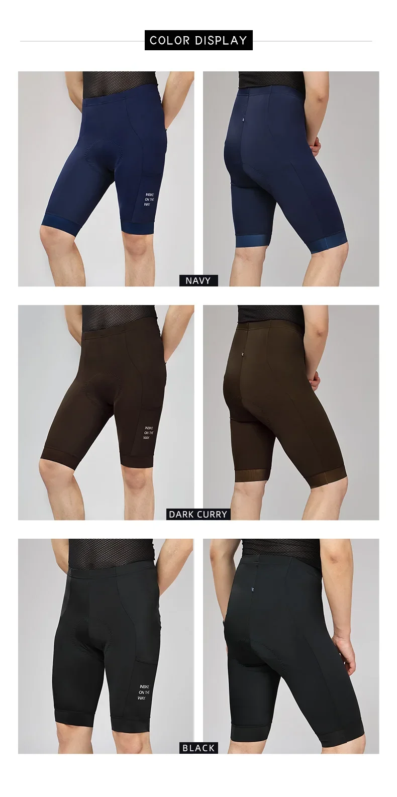 INBIKE Sommer-Radhose, Fahrradhose, stoßdämpfende Herren-Radbekleidung, Mountainbike- und Rennradhose für Herren mit Tasche – Detail 10