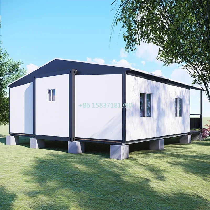 Factory Container House Mobile Folding House Garden Room Double Wing Prefabricated Container House Luxury Mobile Home for Spain