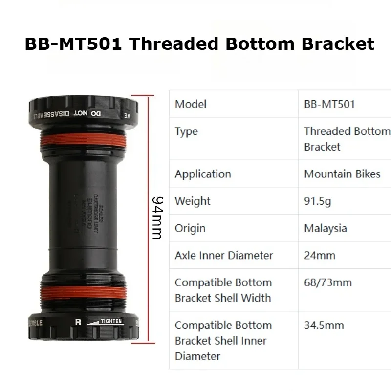 

SHIMANO FC-MT210 Crankset for Mountain Bikes 3×9 Speed 27 Speed Hollow Integrated Sprocket 40/44T