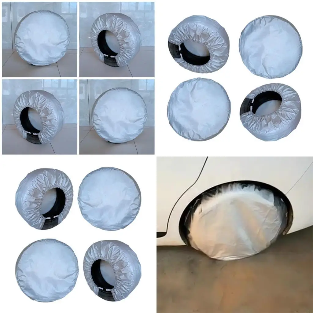 

Устойчивые к затуханию защиты шин грузовики щит для 21-32-дюймовых колес серебряный антиакреционный оксфордский материал d7ya