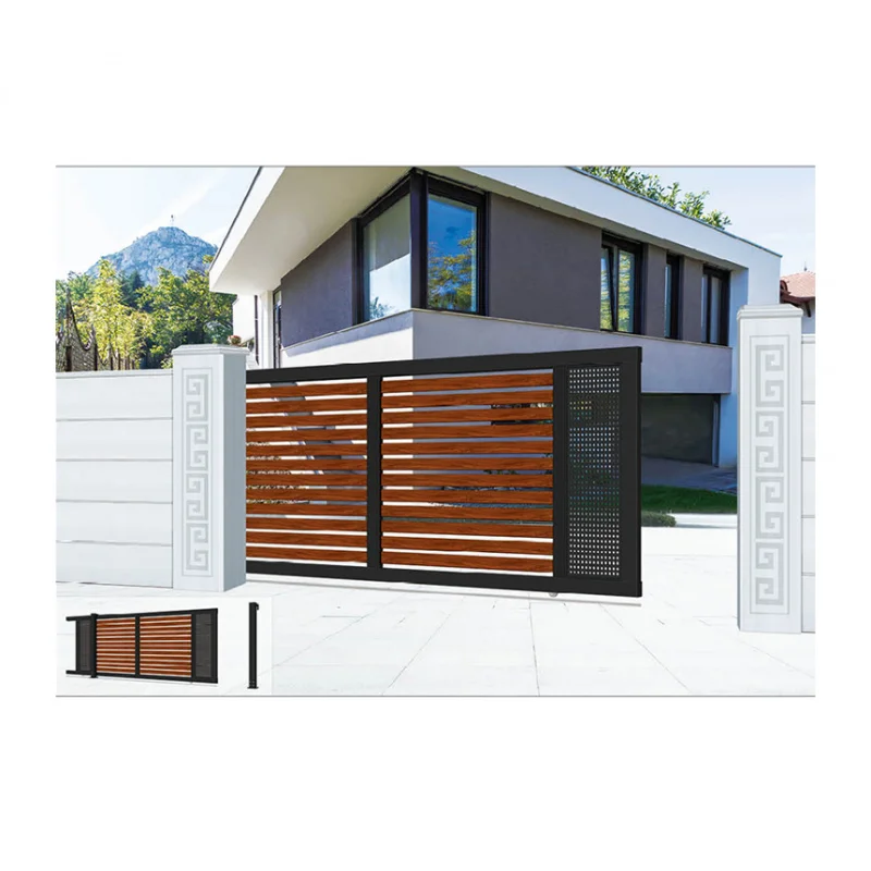custom.Modern Security Gate Automatic Sliding Aluminum Houses Villas Garage