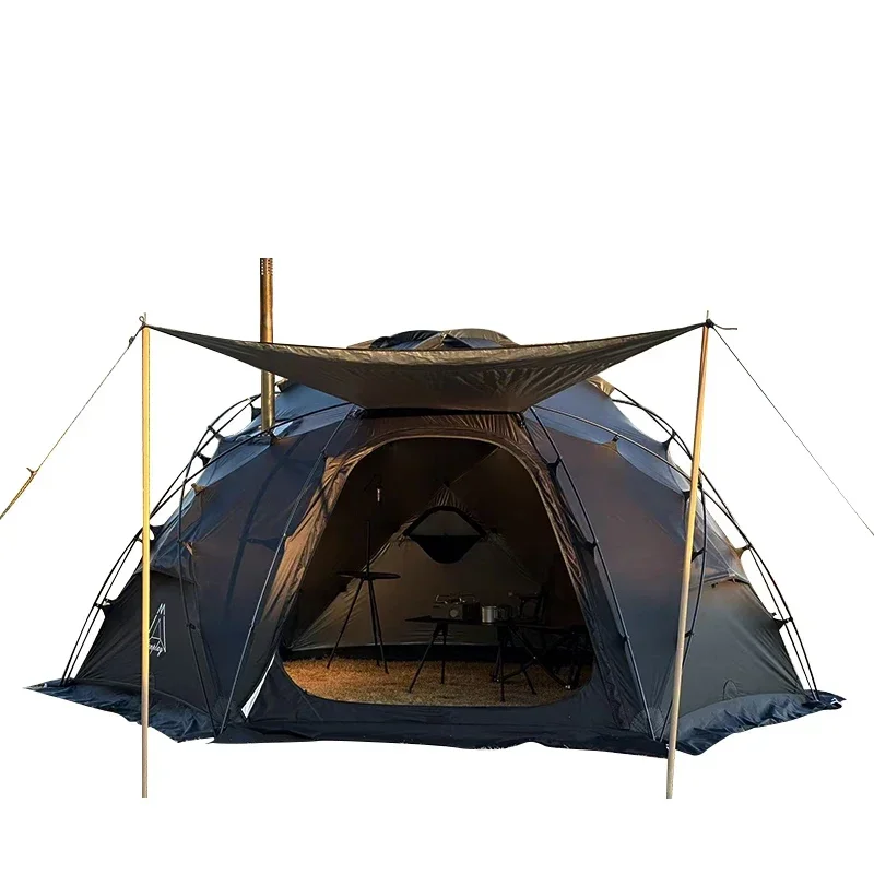 Camping Tents 185 Solid Color Outdoor Waterproof Hiking Hemisphere Dome Tent Car Family Ball Rear Spherical Shelter Tent