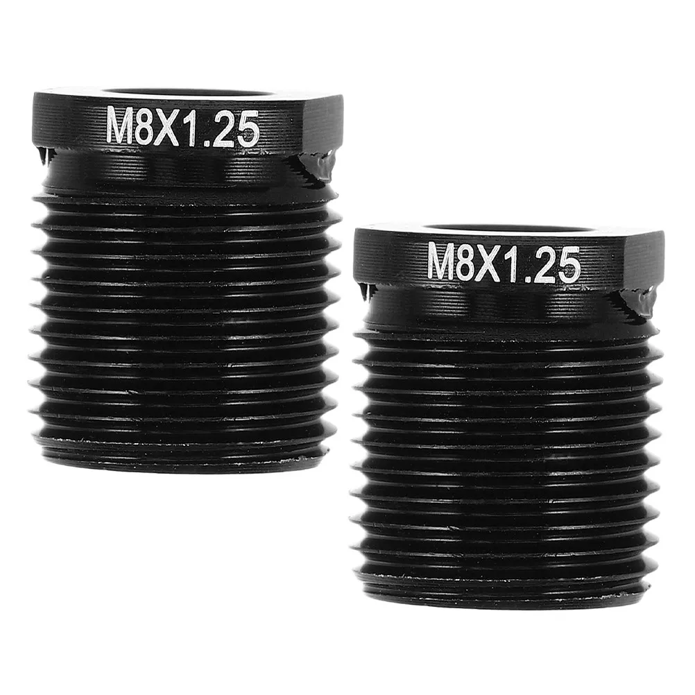 2Pcs Universal Gear Shift Knob Adapter Aluminum Alloy Shifter Extension Kit for Non-Thread Transmissions Car Modification