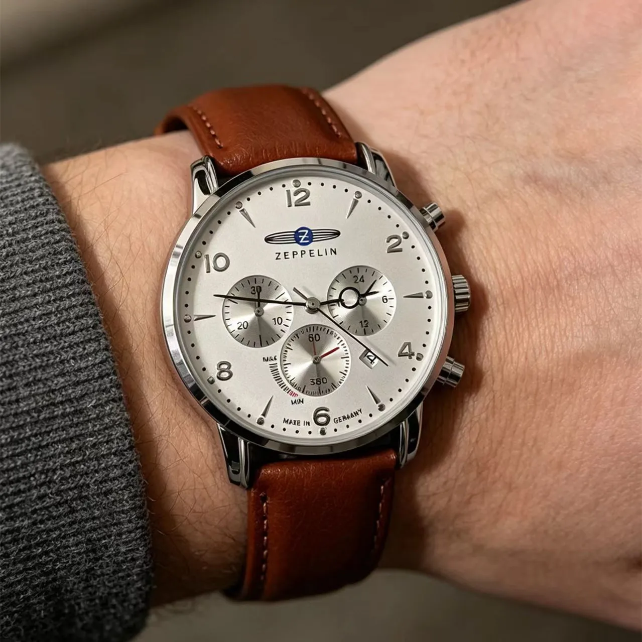 New Fashion Zeppelin Hindenburg Series Quartz Watch Retro Leisure Business Watch Multi Functional Luxury Date Men's Watch