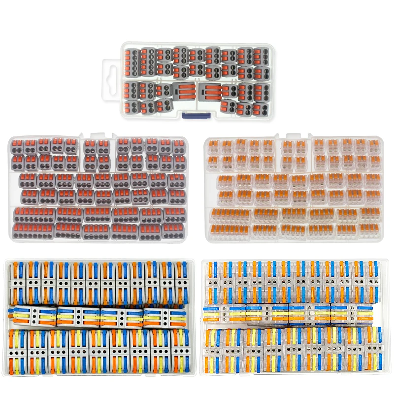 Wire Terminal Combination Universal Compact Terminal Led Lighting Parallel Connector, 2-3 Chamber Hybrid Rapid Terminal