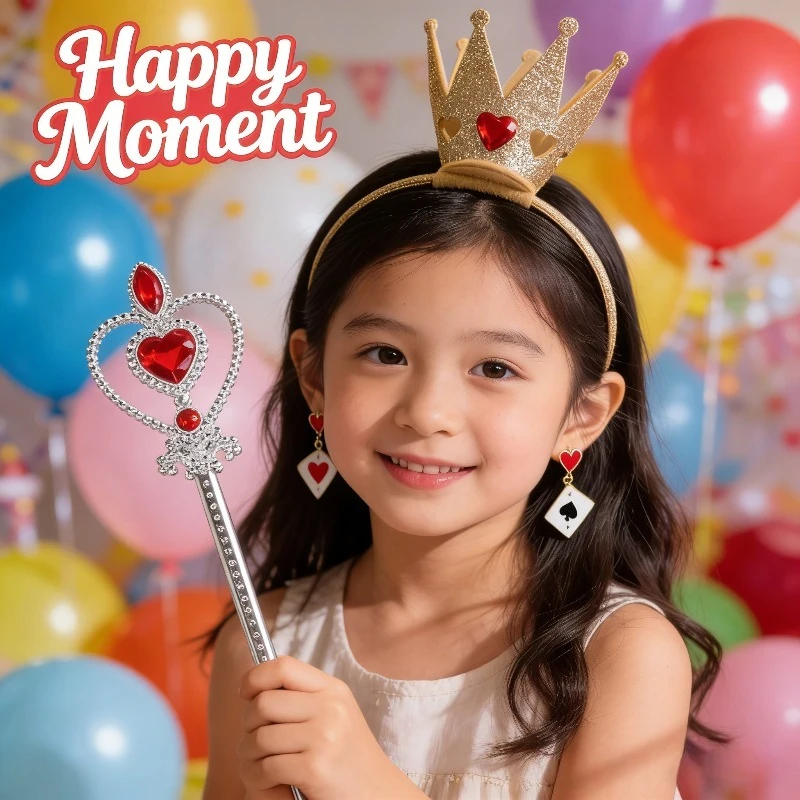 

Набор для девочек: повязка на голову, корона, палочка-волшебник, аксессуары для вечеринки, тематические украшения для волос, детские принадлежности для костюмов