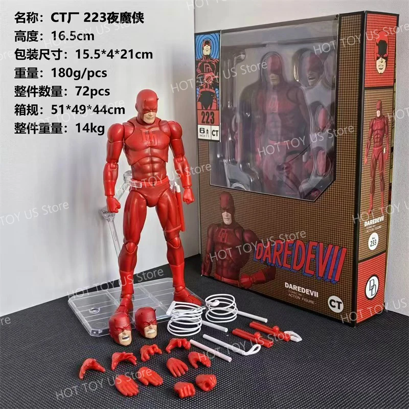 100% Original Ct Toys Daredevil Mafex 223 Comic Version Figure SHF Anime Action Figurine Statue Model Custom Gifts Kids Toys image 6