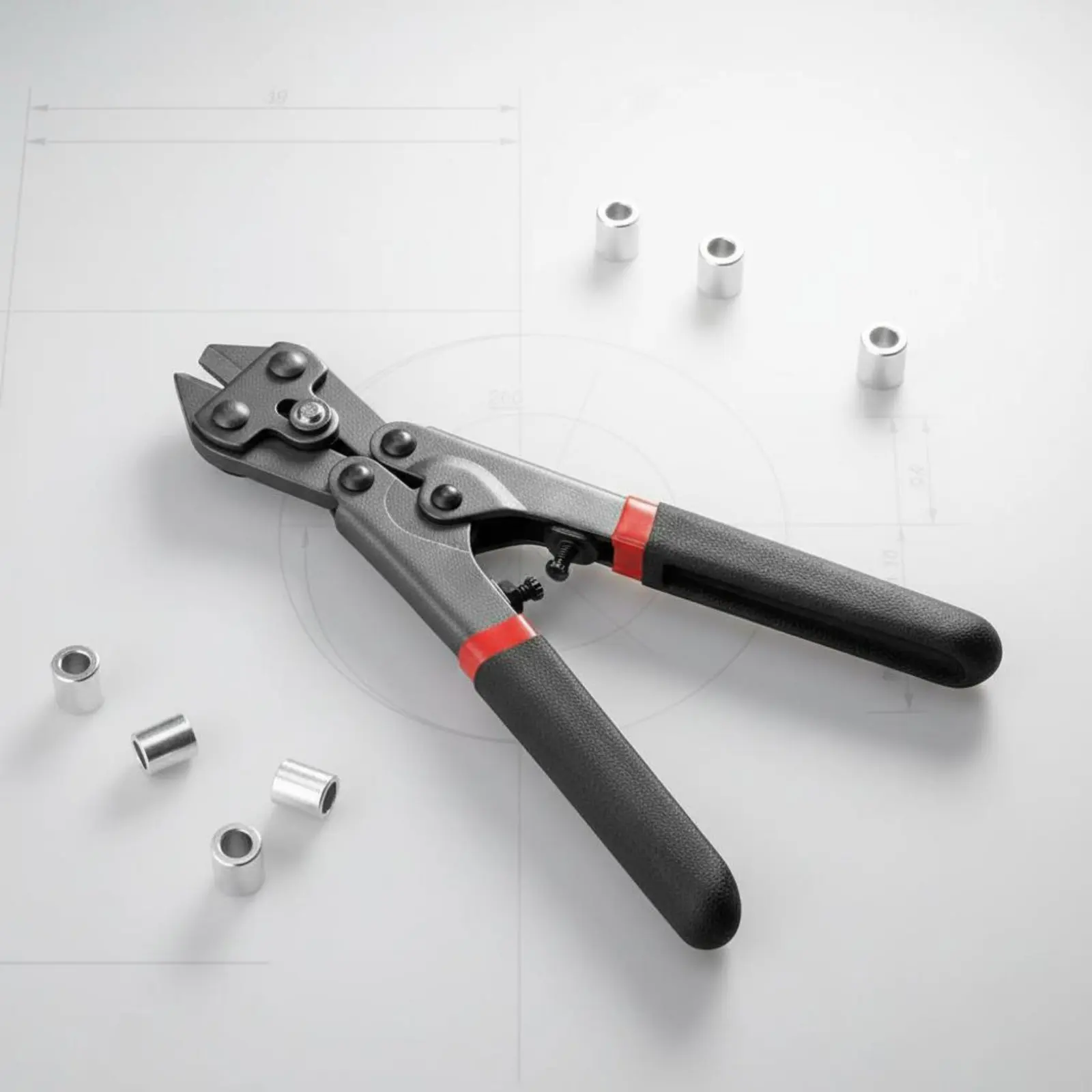 aluminum-sleeve-crimper-labor-saving-cable-crimping-pliers-cable-crimper-cutter-sturdy-steel-body-wire-rope-swaging-tool