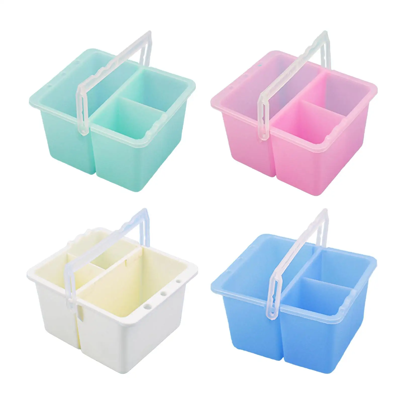 Multifuncional Paint Brush Lavar Balde, Portátil Paint Brush Basin para Crianças, Pote para Camping