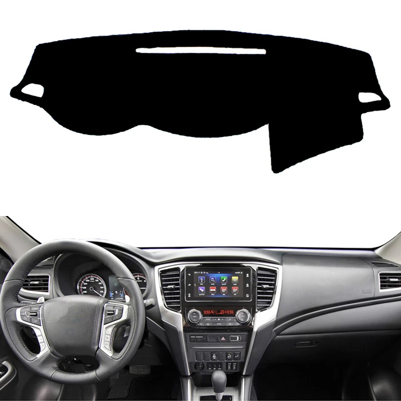 Car Styling Dashboard Cover Mat Dash Sunshield Carpet For Mitsubishi L200 Triton Strada Strakar Barbarian Fiat Fullback RAM Auto