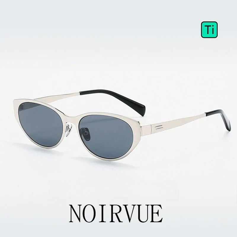 

NOIRVUE Y2K Cat-Eye Sunglasses for Women Pure Titanium Frame Nylon Lens UV400 Ultra Light High Elastic