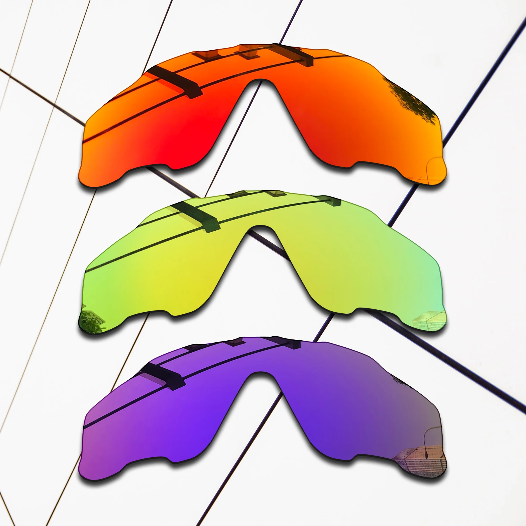 Groothandel E.O.S gepolariseerde vervangende lenzen voor Oakley Jawbreaker OO9290 - 31 mm |   Jawbreaker Asian Fit OO9270 zonnebril