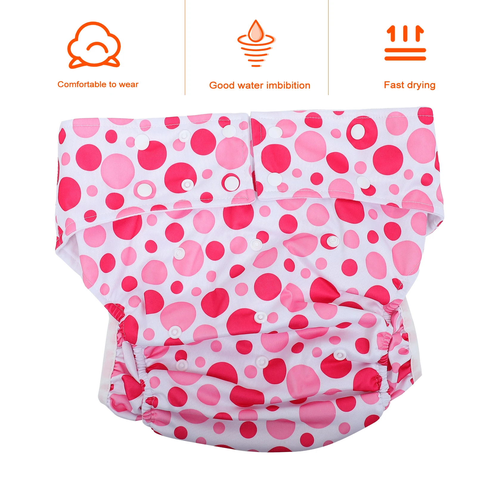 

1 шт. водонепроницаемые многоразовые подгузники для взрослых, удобные, приятные для кожи впитывающие гигиенические штаны для пожилых людей, унисекс, моющиеся, недержание