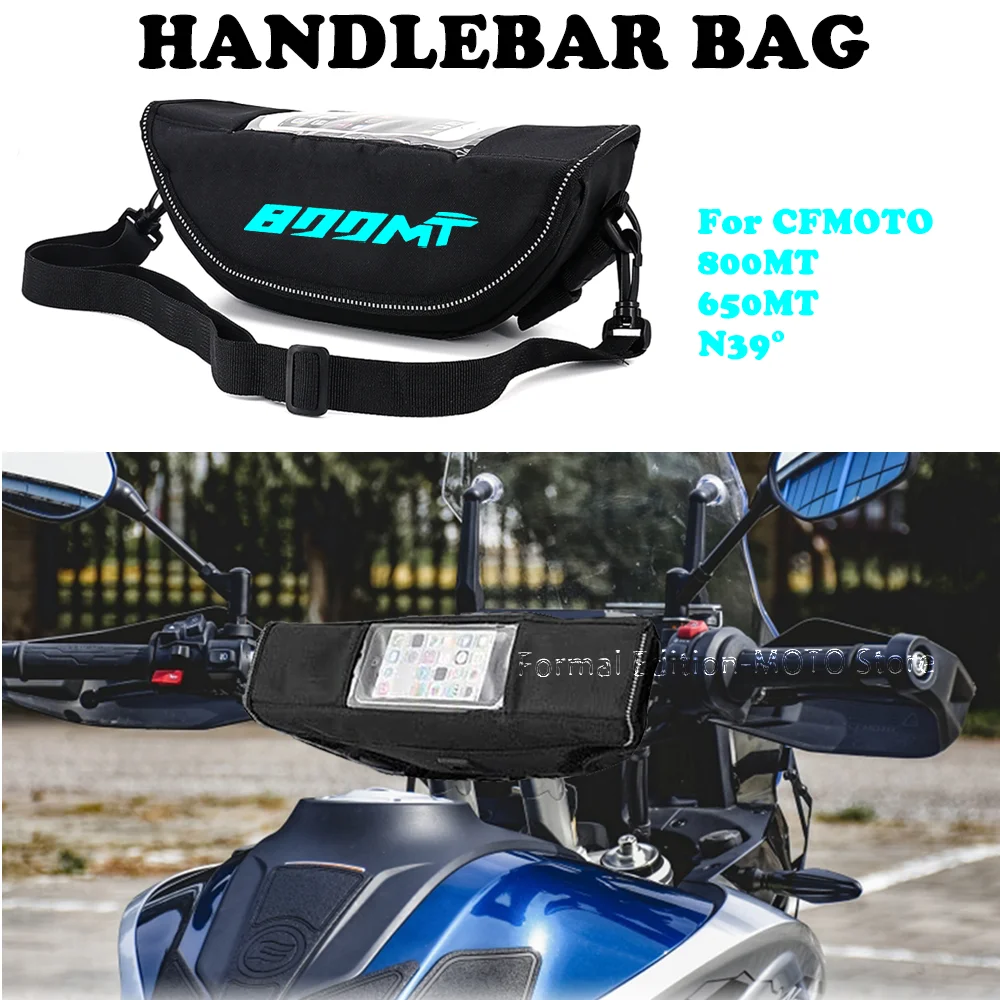 

Motorcycle Waterproof Bag Storage Handlebar Bag Travel Tool Bag for CFMOTO 800MT N39° 650MT