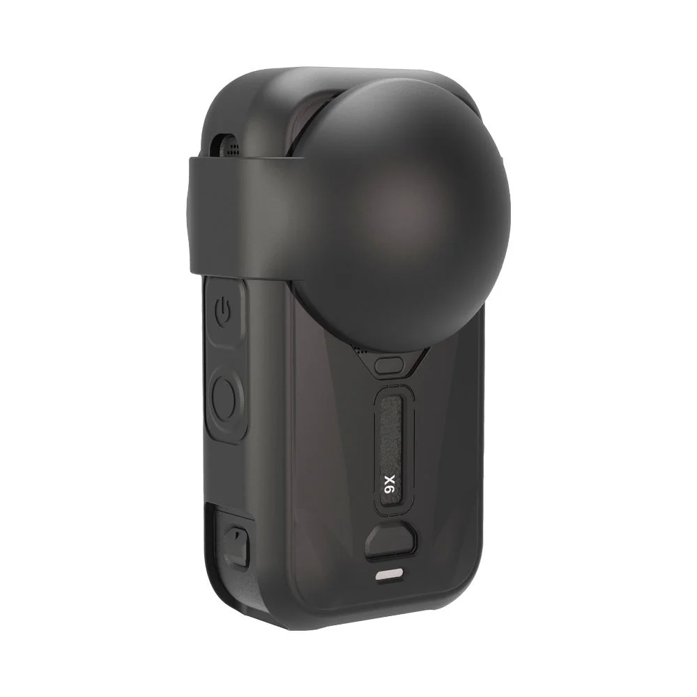 Silicone Protective Cover for Insta360 X6 Camera, Soft Anti-Scratch Dustproof Protective Shell with Len Cover Camera Accessories