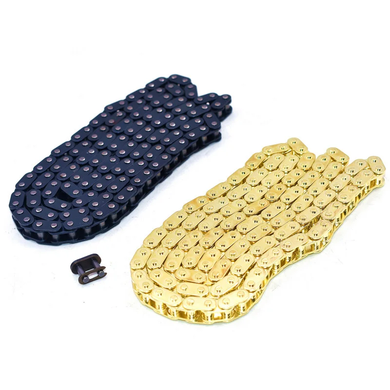 T8F 82 88 116 126 136 166  Chain With Spare Master Link For Mini Dirt BIKE Quad ATV 47cc 49cc Minimoto Pocket Bikes Accessories