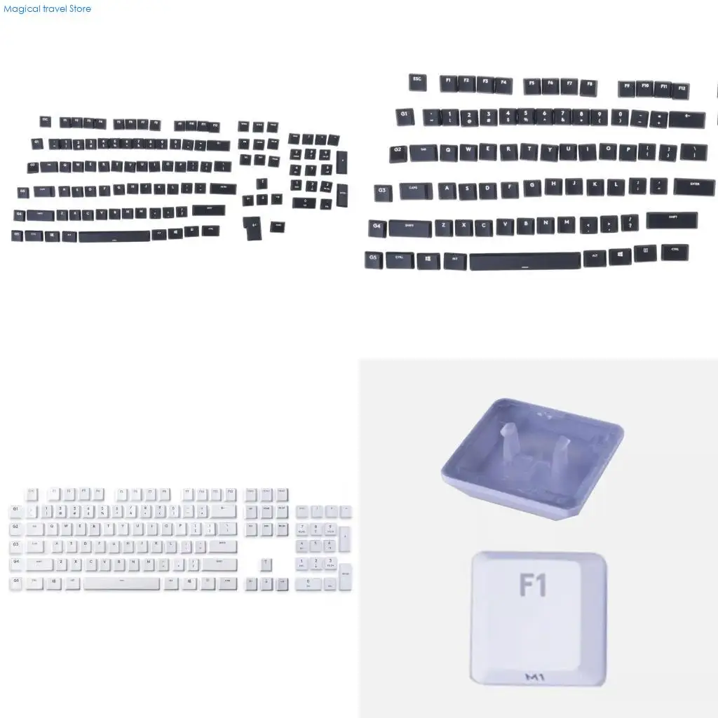 N2UB Replacement Keycaps AntiFade Easy Maintenance for G915/G913 Keyboards
