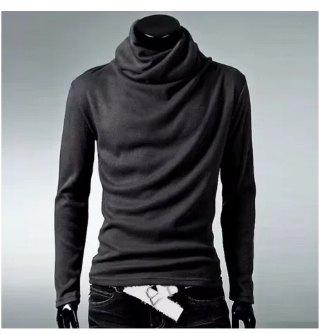 2025 شتاء جديد الرجال الياقة المدورة البلوزات بلون موضة محبوك البلوفرات الرجال سترة غير رسمية الذكور الخريف تريكو