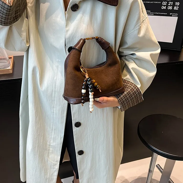 

Роскошная женская сумка через плечо 2025 года, матовая кожаная сумка в стиле ретро, многофункциональная повседневная сумка-шоппер для работы и выходных ​