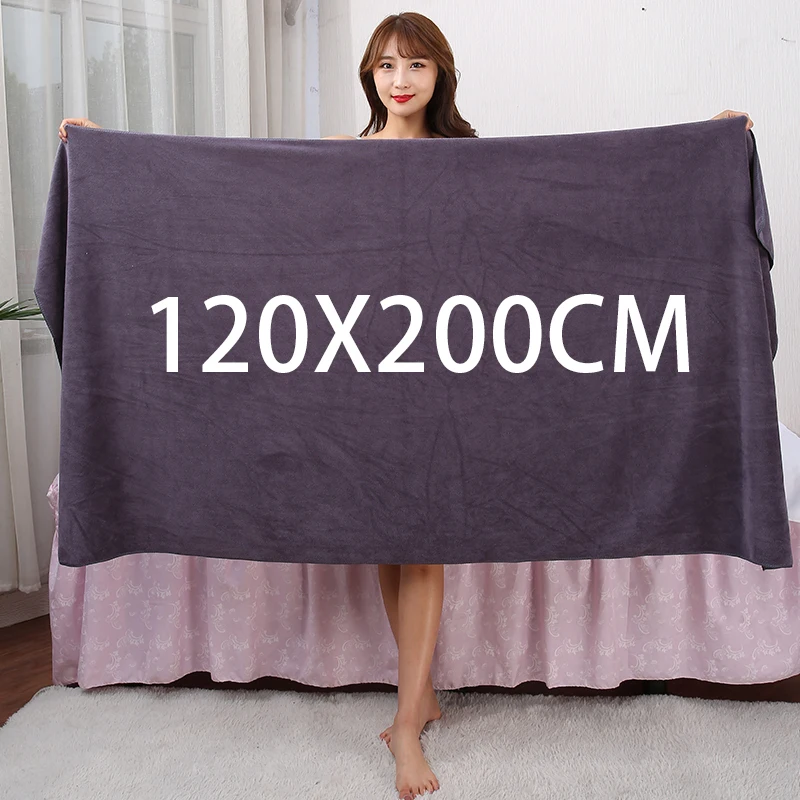 120 x 200cm Extra Beach Towels Lighter Weight Absorbent Quick Dry Perfect Bathroom Towels 100% Cotton Large Bath Towels