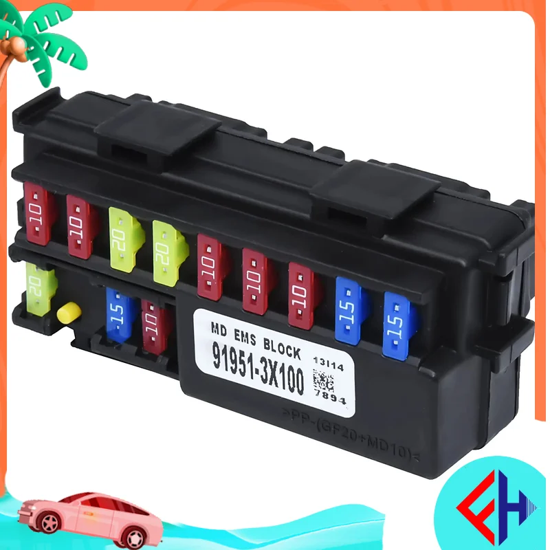 Original 91951-3x100 Engine Fuse Box Assyeng Module System For Elantra Md Kia Forte K3 Cerato High Quality