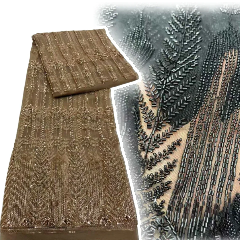 

Роскошная французская кружевная ткань с блестками, 2021, высококачественная африканская нигерийская свадебная тюль, кружевная ткань для шитья свадебного платья SZ1153
