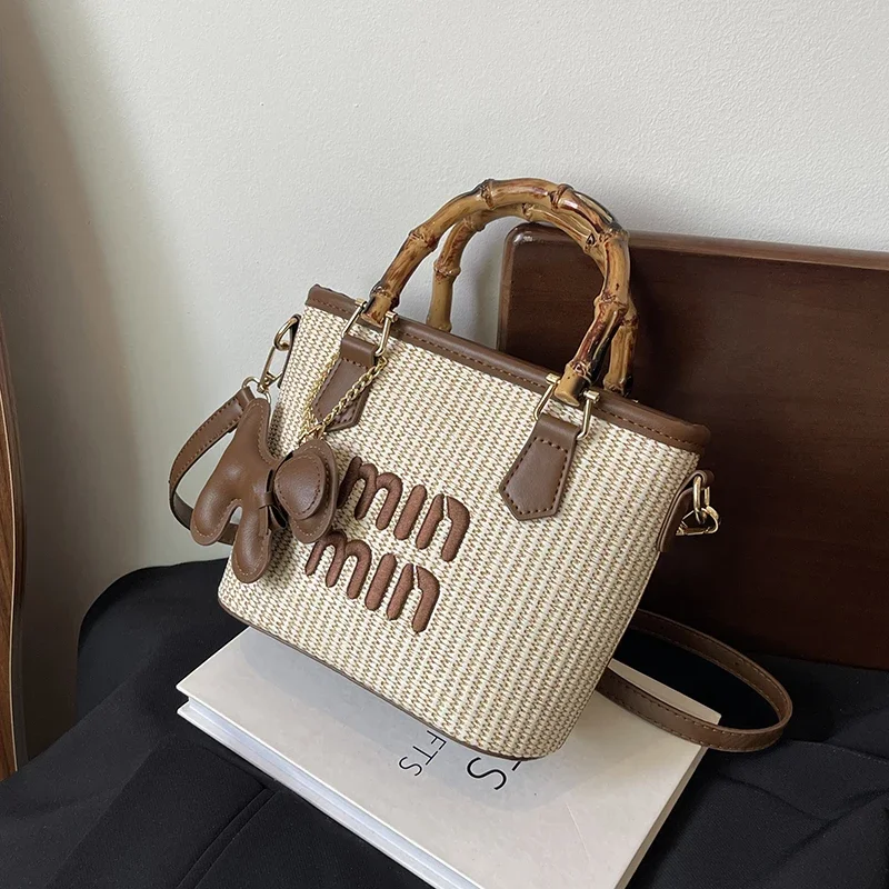 حقيبة كروس جلدية كلاسيكية عالية الجودة للنساء حقيبة ركاب كاجوال أنيقة فاخرة مع شعار الرسالة #5