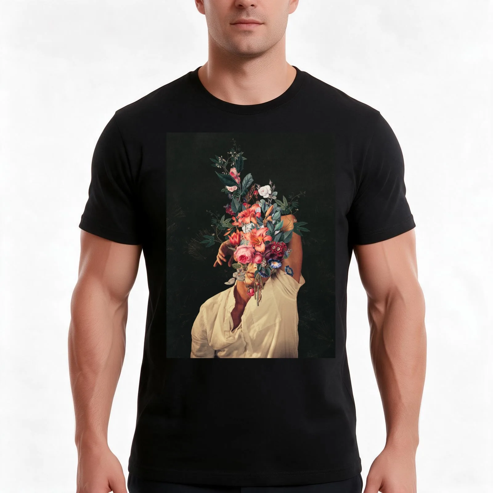 Roses Bloomed every time I Thought of You T-Shirt Summer Casual Cotton Tee Oversized Streetwear Tops Vintage Graphic Print