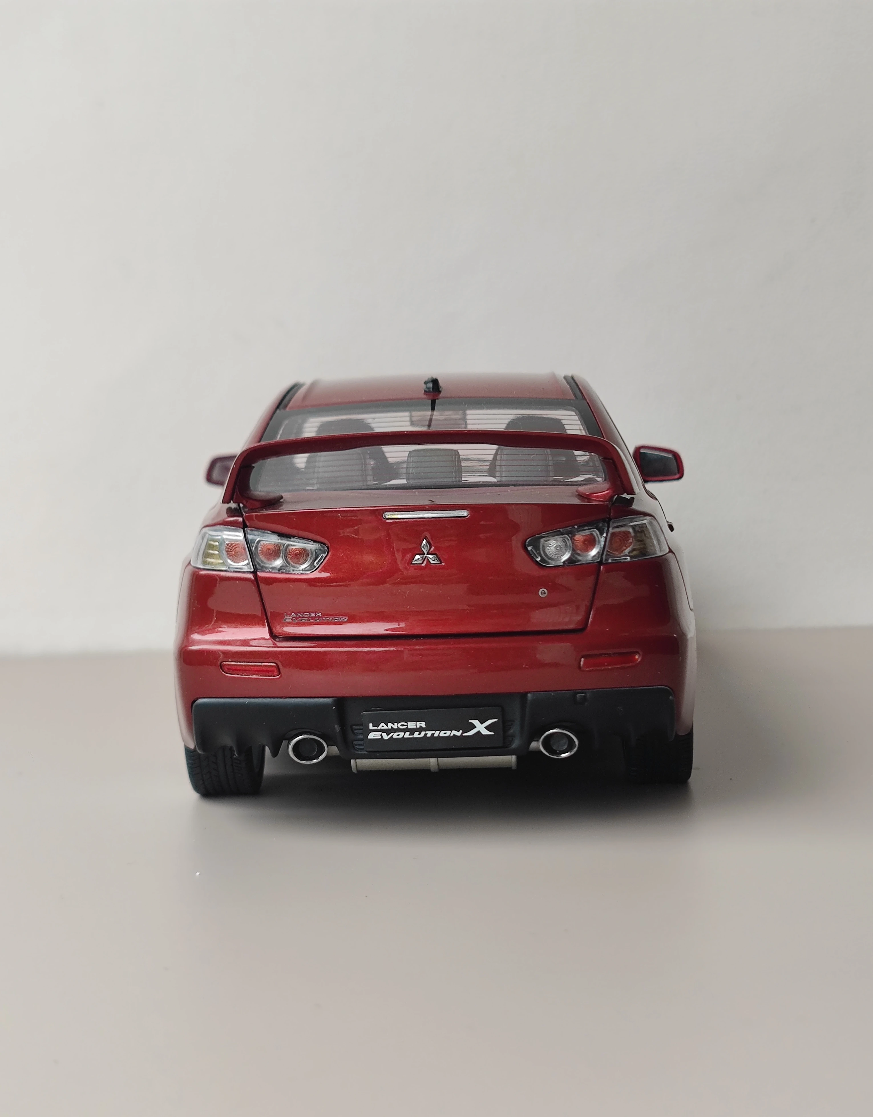 Csm 1:18 lancer evolução evo10 vermelho jdm simulação edição limitada todo aberto liga de metal estático modelo de carro brinquedo presente
