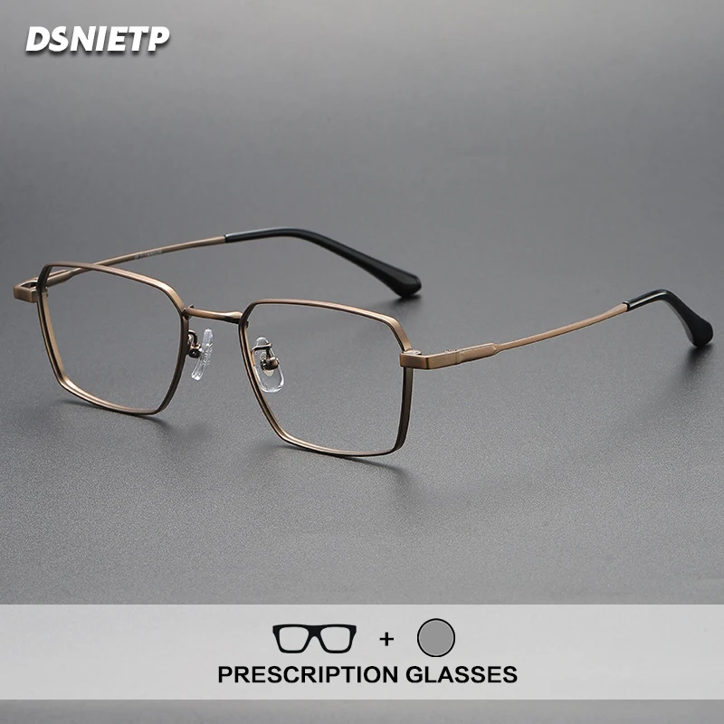 

Качественные титановые очки для чтения, мужские ультралегкие антисиние фотохромные оптические очки по рецепту, очки по индивидуальному заказу