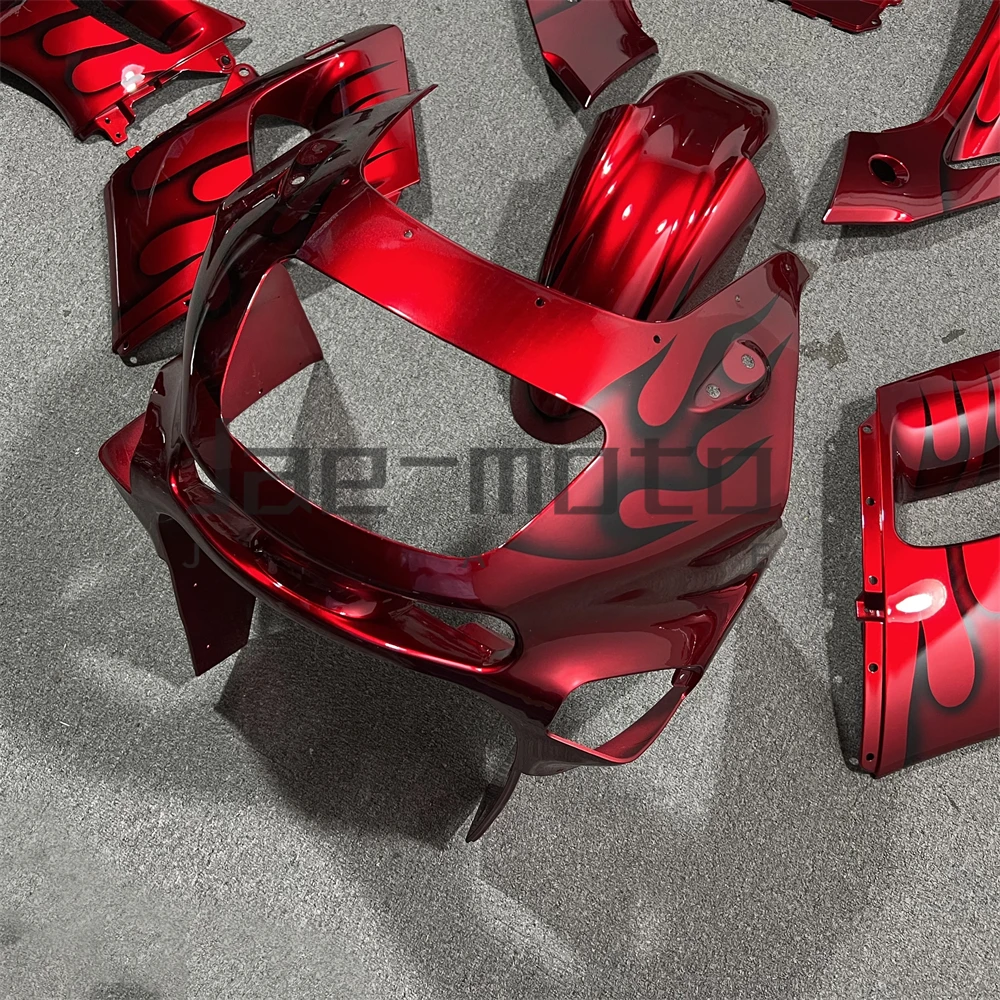 For ZX-6E ZZR400 1993-2007 ZZR600 1998-2003Injection ABS Plastics Full Fairings Kit Mold Replace Accessories Red