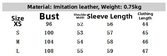 Women's Retro Imitation Leather Short Jacket Coat European And American Style Fashion for