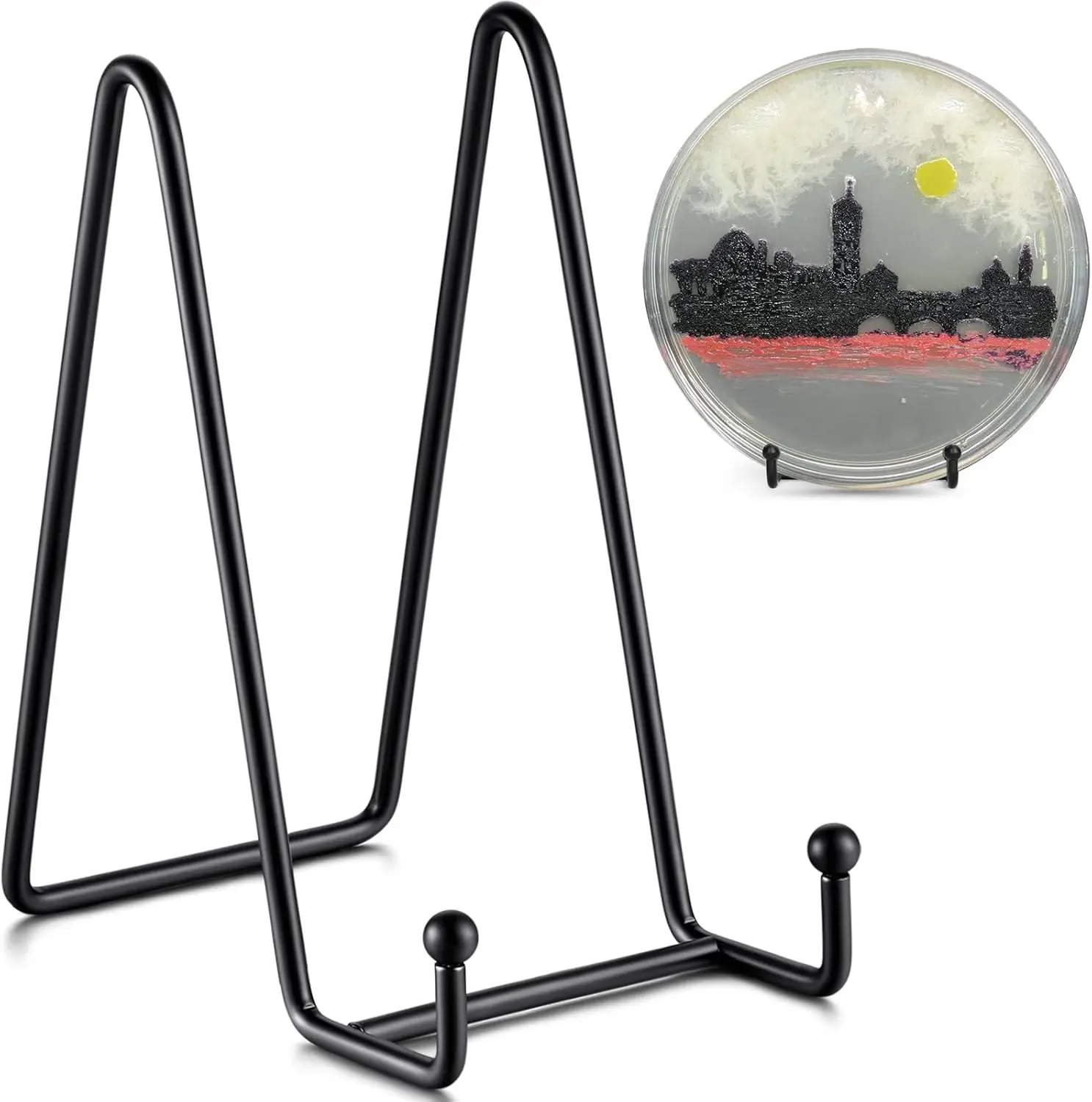 

Подставки для тарелок 6 дюймов - держатели для декоративных тарелок, книг, фоторамок (набор из 4 штук)