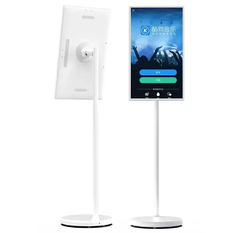 BOLRZO Portable Smart TV Display LCD Monitor, Rechargeable LCD Smart TV, Portable Touch Screen TV LCD Monitor
