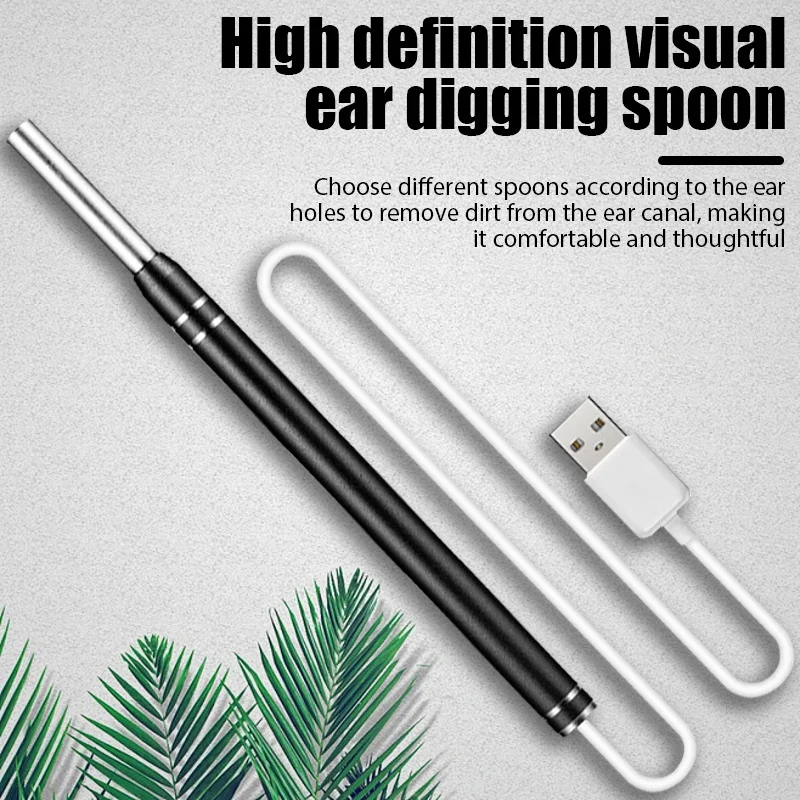 Visual Ear Cleaner With Camera 6 LED Lights 3.5mm Lens Ear Wax Removal Tool ​500W HD Camera Smart Temperature Control Earpicker
