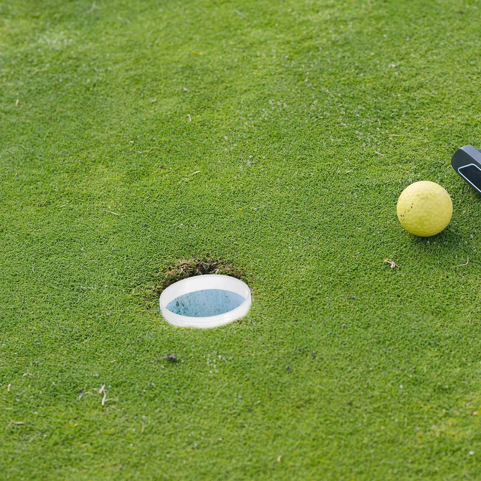 

Набор из 6 белых колец для гольф-кружек, стабильные защитные кольца для гольф-полей, портативные приспособления для тренировок в помещении и на улице