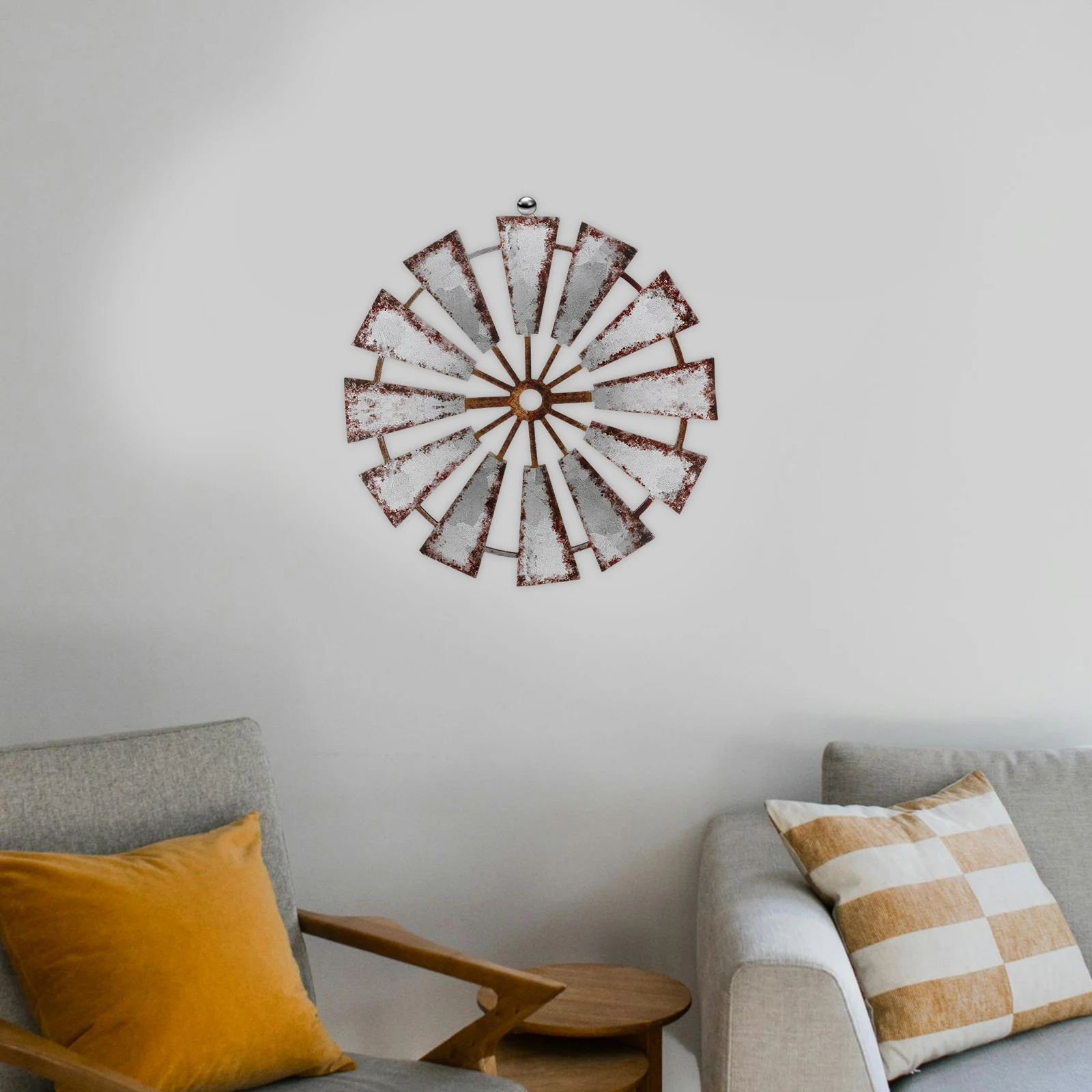 

Rural Windmill Wall Decoration Decorative Signage Ornament Plaque Farmhouse Living Room Wooden Country