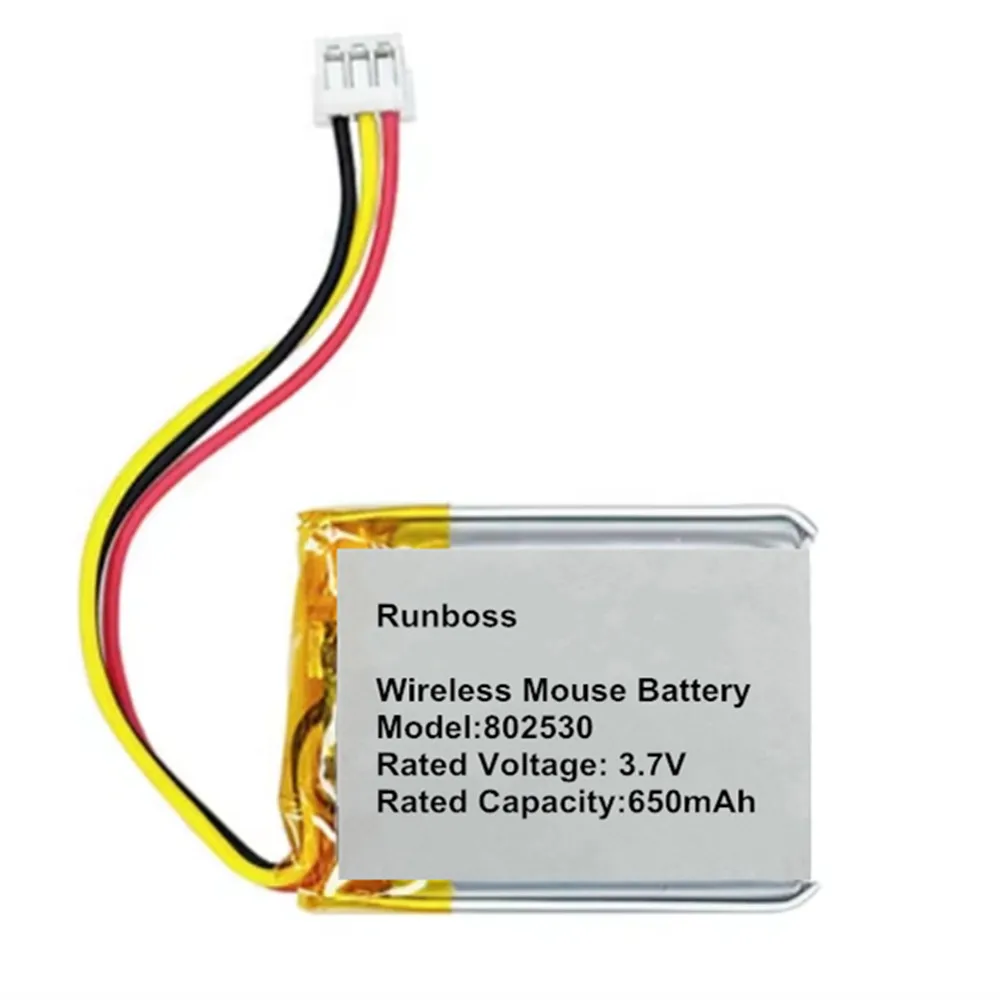Wireless Mouse Battery For ARDOR GAMING Immortality PRO Accumulator AKKU 650mAh 3.7V BH 802530