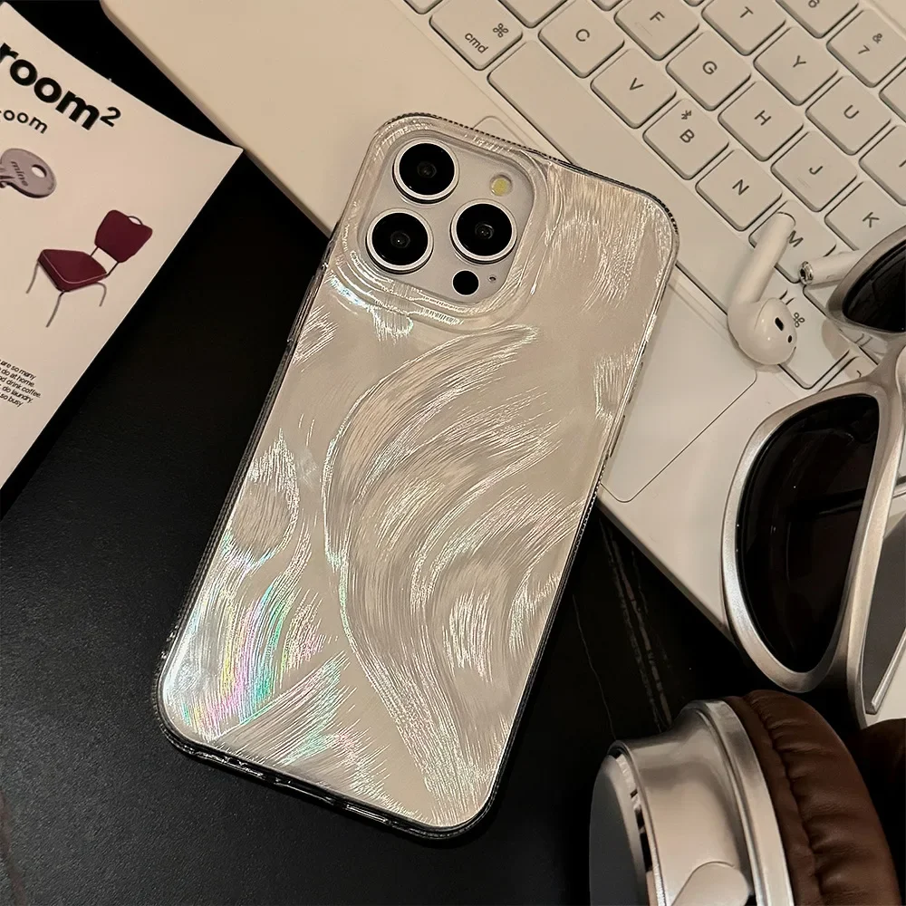 Luxus Splitter Feder Camlet Muster Telefon Fall Für iPhone 15 14 13 11 12 16 Pro Max Mode stoßfest Schutzhülle Stoßstange