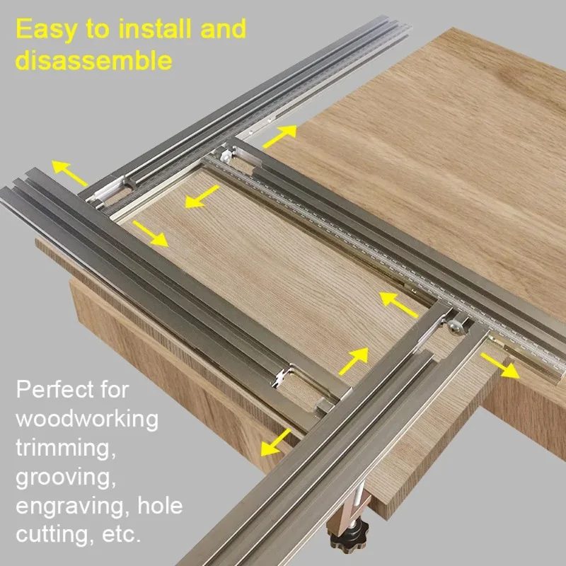Rail  Track Woodworking Rail  System Trimming Machine Milling Slot Engraving  Rail Auxiliary  Track