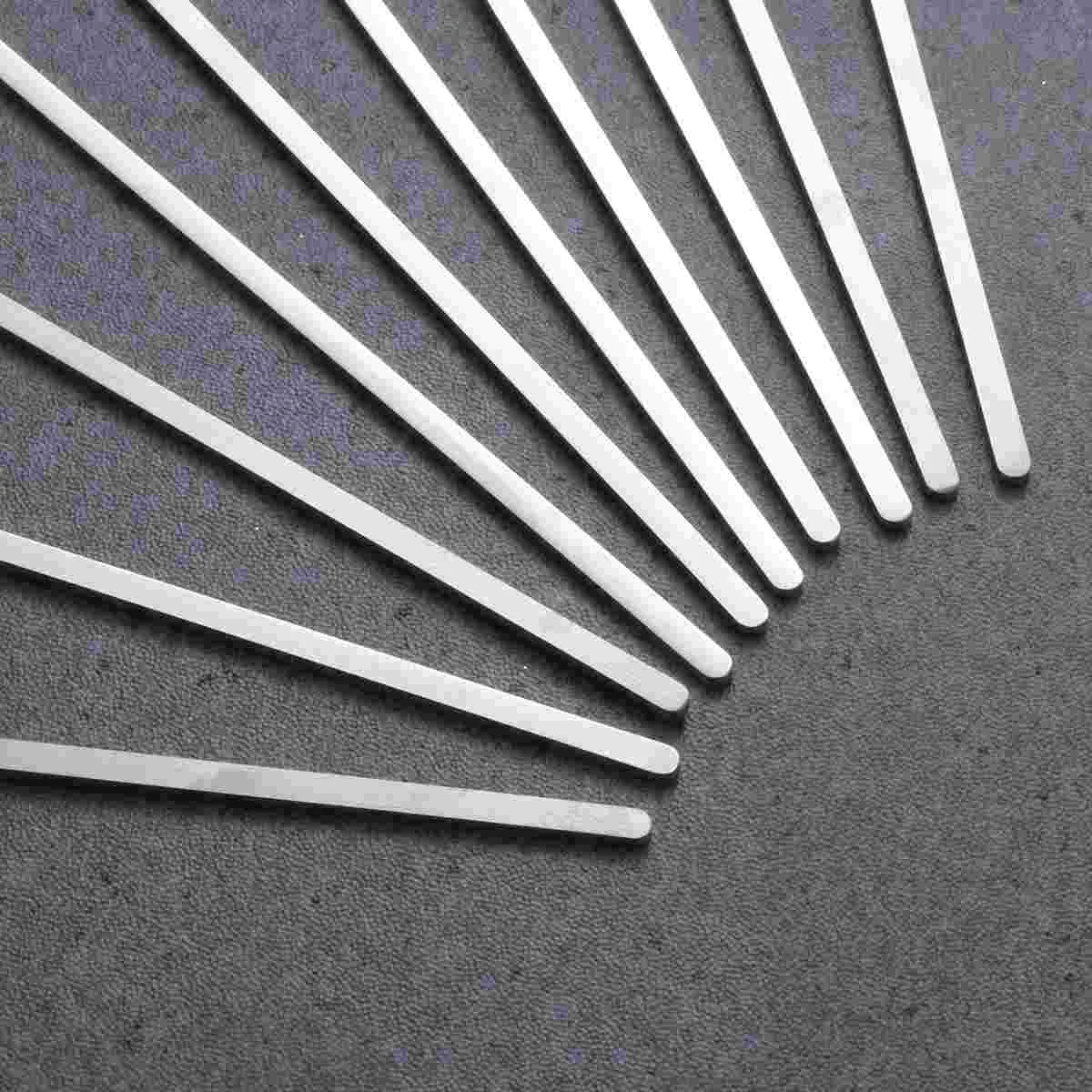 10 PCS Open Bracelet Strip Making Accessories Jewelry Customizing Bangle Anti-rust Glossy