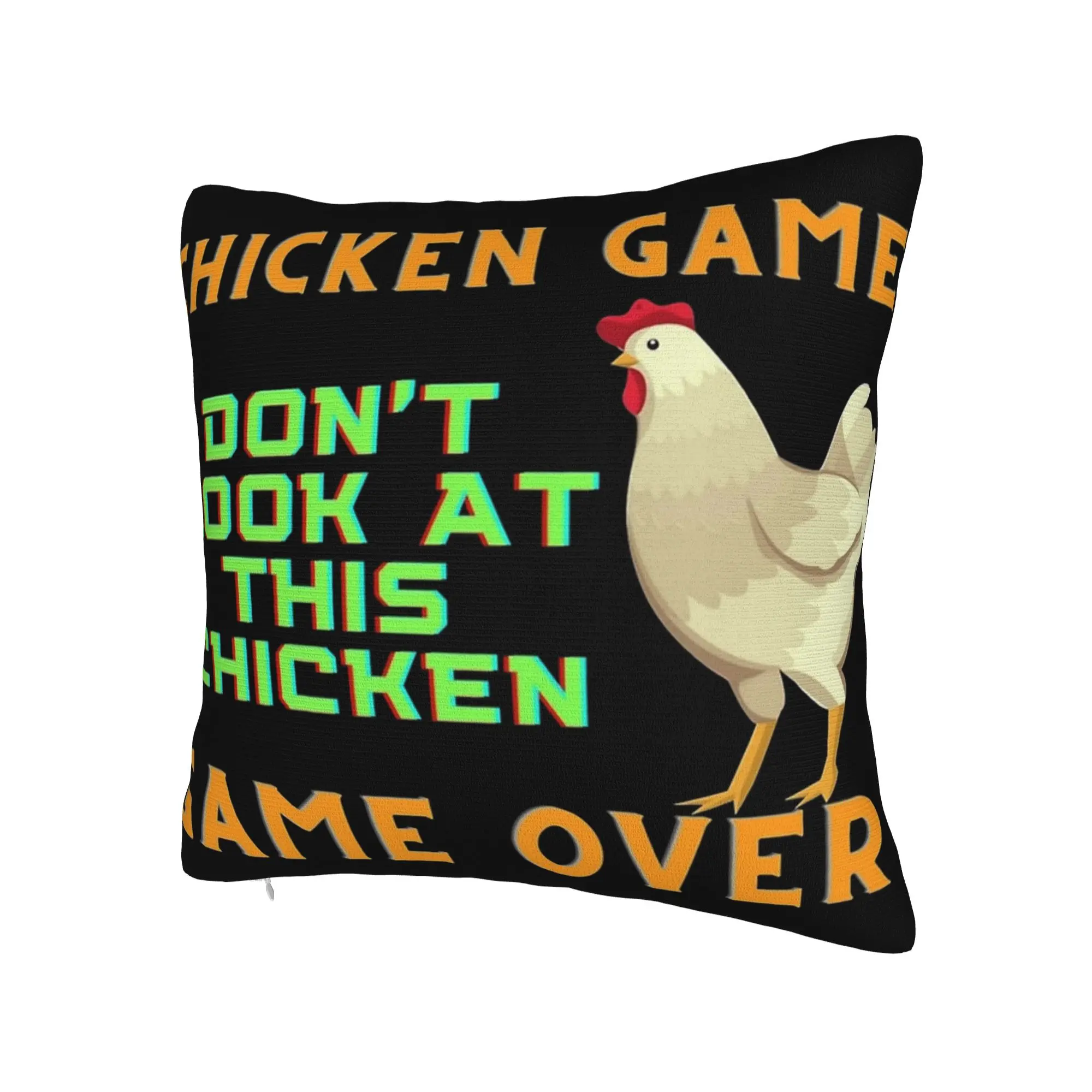 Chicken Game Dont Look At The Chicken Pillow Cover Product Printed Cushion Cover Decor  Pillow Case Cover Home Multi-Size