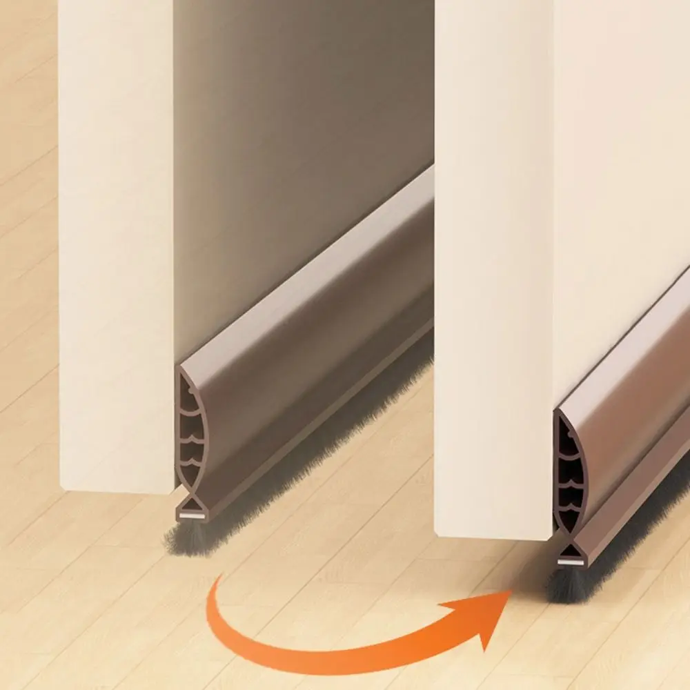 Fish shaped Door Draft Stopper Noise Reduction Self-adhesive Door Bottom Sealing Strip Insect Prevention Thickened
