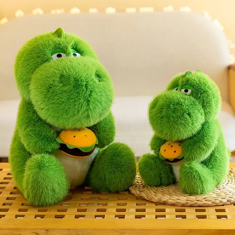 23 センチメートルぬいぐるみハンブルク恐竜のおもちゃ緑の動物ぬいぐるみ漫画のおもちゃ男の子女の子クリスマス誕生日ギフト
