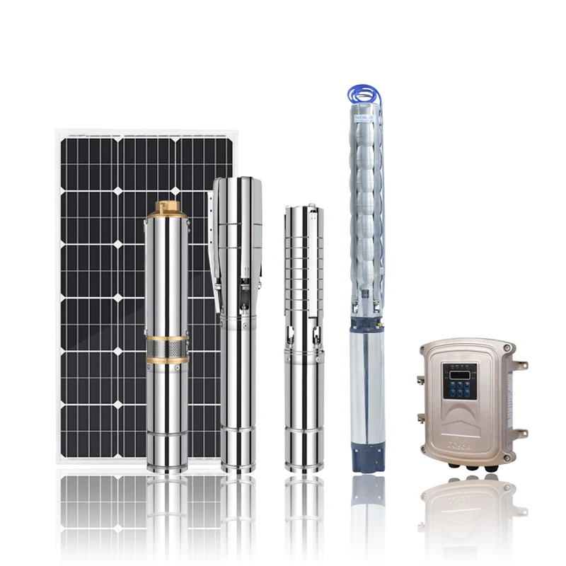 

HOP Hot Sales Solar Pump 4 Inches Borehole Submersible Water System for Farm Agriculture Irrigation