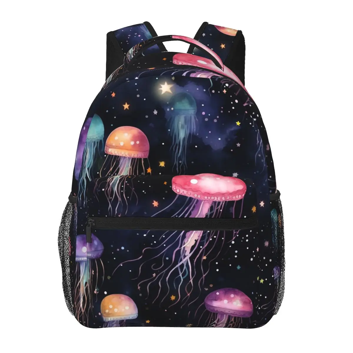 

Jellyfish And Stars Whimsical Pattern Student Backpack School Bag Hiking Travel Daypack for Boys Girls Bookbag Shoulder Bags