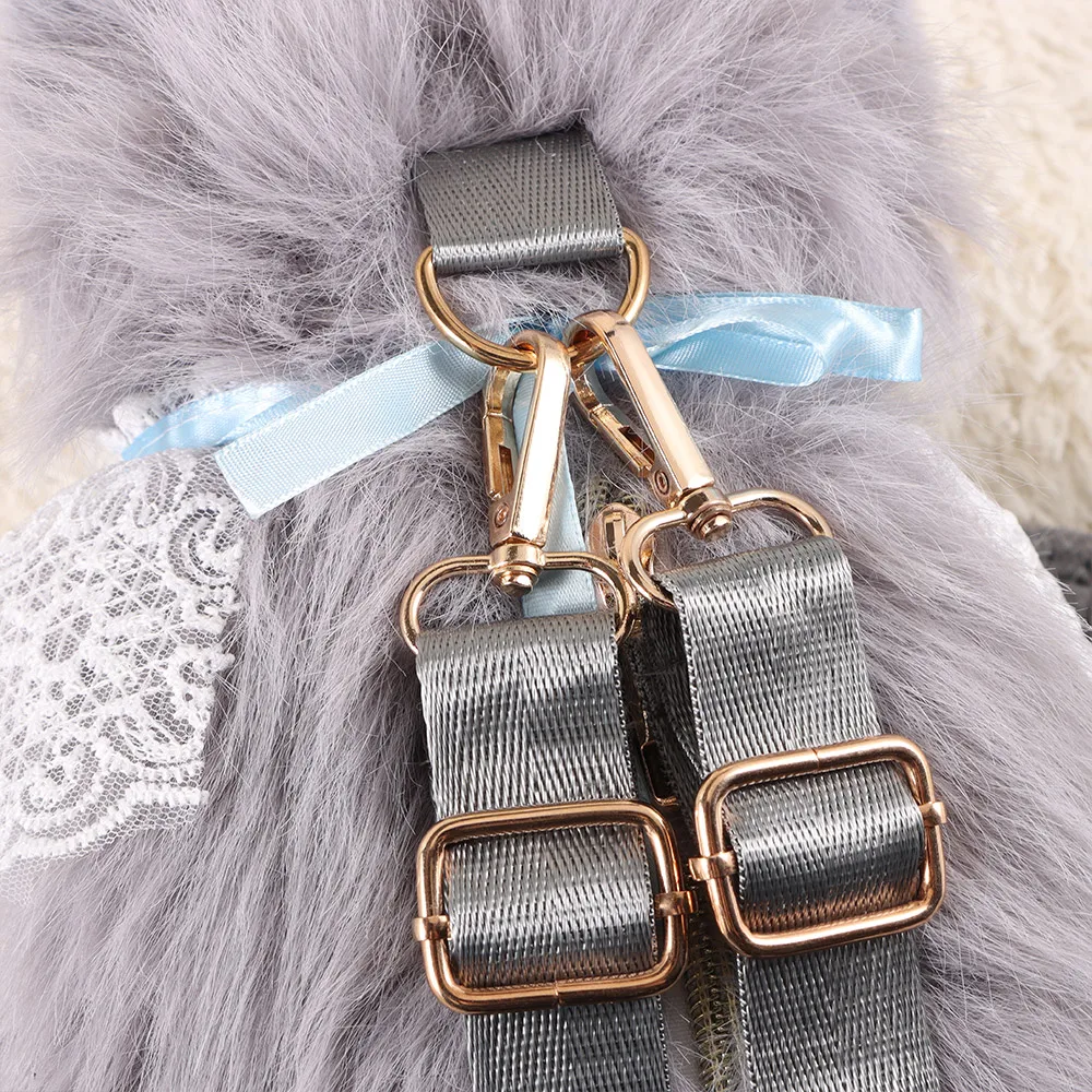 New Realistic Cat Simulated Puppet Cat Backpack Soft Fluffy Cute Cartoon Cat Backpack Bag Gifts