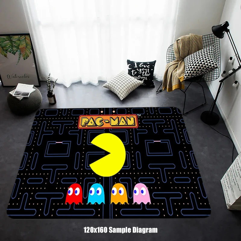 House Entrance Doormats Room Rugs Foot Carpets B-Pac-Mans Floor Mats Welcome Carpet Non-Slip Mat Home Kitchen Hallway Decor